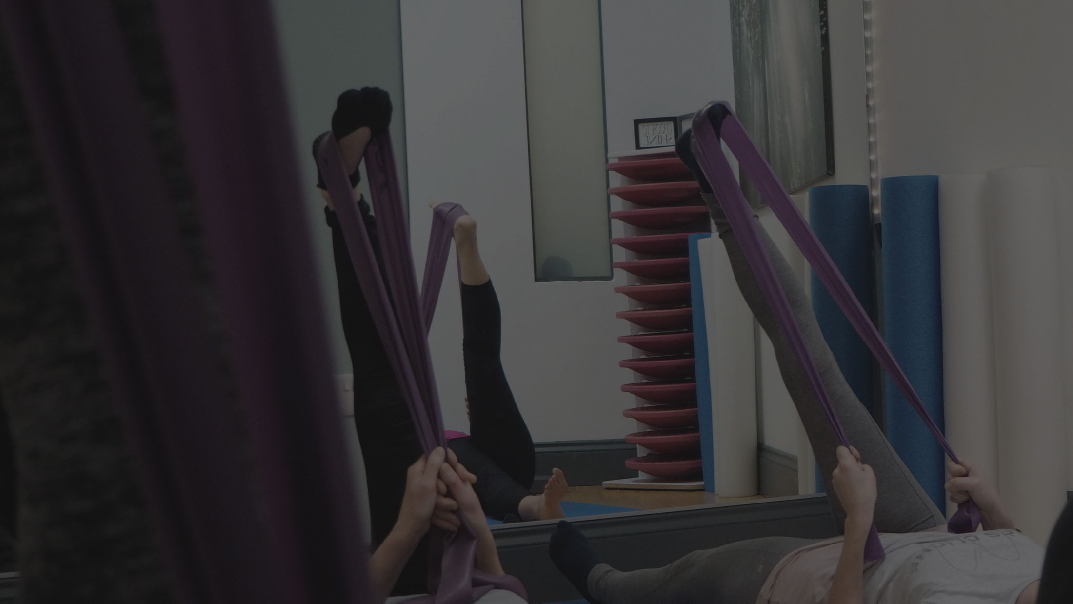 Sheffield pilates – band stretching pilates class using bands